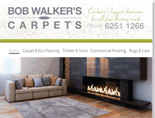 Tablet Screenshot of bobwalkerscarpets.com.au